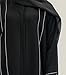 DIVINELY CRAFTED Women Abaya Button-Up - Modest And Fashionable Wear, Long Sleeve, Wrinkle Resistant, Breathable Fabric - Black, Large (Length 56)