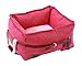 KARLEPET Czerwone legowisko dla kota- legowisko dla psa, kosz dla kota, legowisko dla zwierząt domowych, prostokątne, z uchwytem do noszenia, trwałe, nadaje się do prania, ok. 60 x 55 x 25