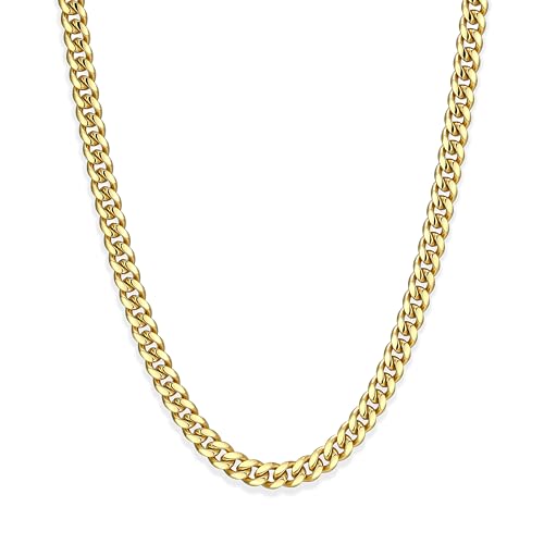 JAXXON Cuban Link Chain - Mens Necklace - Box Clasp