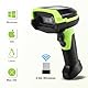 JRHC Barcode Scanner Wireless, 1D CCD automatischer Barcode Scanner mit Display Screen, wiederaufladbarer Handheld Barcode Leser mit 2.4G Empfänger USB verdrahteter Stecker und Spiel