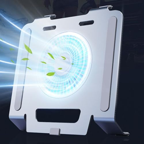 Soporte de laptop contra el calor con marco LED brillante ajustable 3