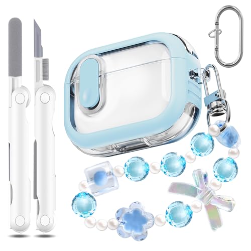 MHYALUDO AirPods ProP[X (2023/2022/2019A2/1)AAirpods Pro2(USB-C/LightningP[u)ΉA@\L[IuXbgAN[jOLbgtAXJCu[