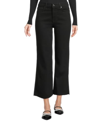 7 For All Mankind Women's Cropped Alexa Jeans in Black