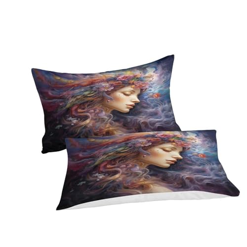 Housse de couette 200x200 papillon lit double avec taies - 4