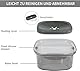 Eosbird 2L Wassernapf Hund Ohne Sabbern Edelstahl Reisenäpfe No Spill Drinking Bowl, 2 L Großer Auslaufsicherer Hundenapf, rutschfest Slow Feeder Hundenäpfe für Grosse Hunde(Grey)