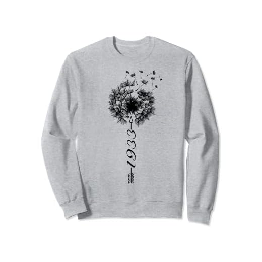 Solo cumpleaños 1933 Regalo de diente flower león Dandelion Sudadera