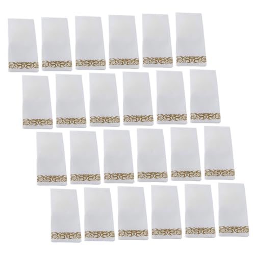 Serviettes jetables dorées pour réception de mariage et repas de fête chic