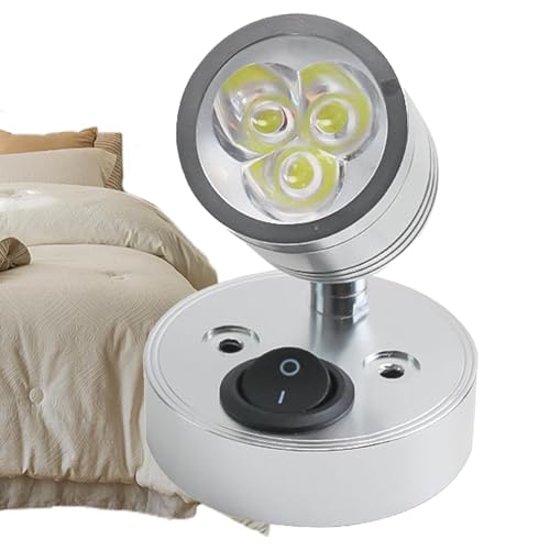 Luminaires pour camping-car, lampe de lecture 12 V | Projecteur RV 12 V 3 W pour intérieur - Lampes de lecture pour camping-car, lampe de chevet, luminaires, éclairage intérieur pour camping-car, bate