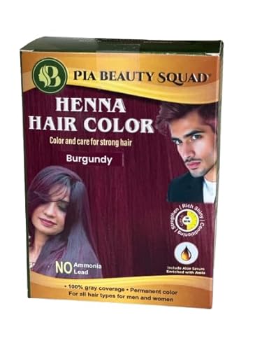 PIA Beauty Henna Hair Color Kit Black 30 Min Ayurvedic Dye