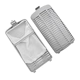 ADOFUN 東芝用洗濯機 全自動洗濯機用 糸くずフィルターとケースの組み合わせセット家庭用洗濯機フィルター網 糸くずフィルター大 洗濯機糸くずフィルターメッシュ ゴミ取りネットパーツ