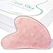 BAIMEI Gua Sha Facial Tool for Self Care, Massage Tool for Face and Body Treatment, Made of Rose Quartz, Relieve Tensions and Reduce Puffiness
