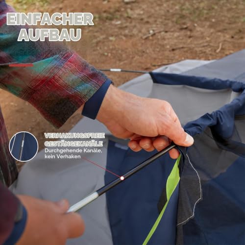 Coleman Sundome 2-Personen-Zelt mit Regenfliege, wetterfestes Zelt in 10 Minuten aufgebaut – Ansicht 5