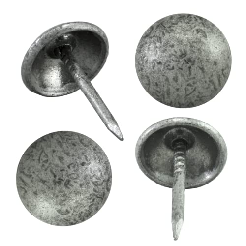 Decotacks ® 100 Pcs/Box Upholstery Nails,Tacks 7/16in Head Dia [Antique Pewter Finish] DX0511APW