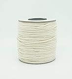 1.5mm Natural White Cotton Twisted Cord Craft Macrame Artisan String (100yards Spool)