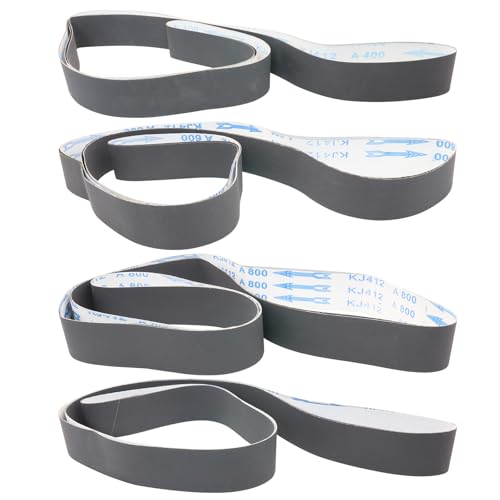8 Pack 2 x 72 Inch Sanding Belts 400 600 800 1000 Grit Silicon Carbide