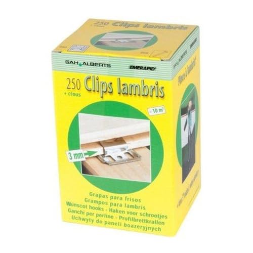 Alberts 351052 Profilbrettkralle | galvanisch blau verzinkt | 8 x 3 mm | 250er Set