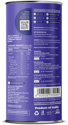 Foodstrong Whey Protein Powder (Concentrate + Isolate), 100% Hormone Free Grass-Fed Whey, 26G Protein & 6.6G BCAA, Chocolate Almond, With Turmeric & Digestive Enzymes, 16 Sachets, 543G (Pack Of 2)