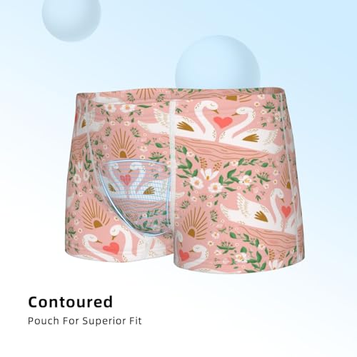 Boys' Cotton Boxer Brief Soft Underwear-Swan Couple4