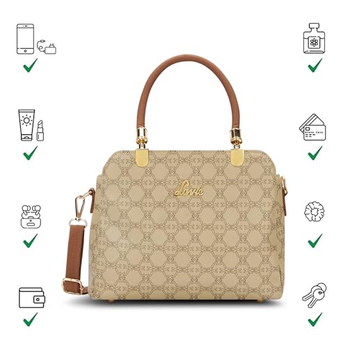 Image of Lavie Women's Neeza 3C Satchel Bag for Women | Satchel Handbag for Work | Ladies purse | Stylish Shoulder Bag | Gift for Women