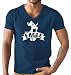 Produktbild I'm a Eagle American Football The Birds Super Bowl T-Shirt Herren V-Neck Herrenshirt, Größe:XXL, Farbe:Blau (Navy L151)