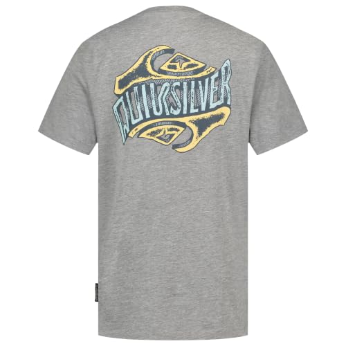 Image of Quiksilver Boys' Short Sleeve Logo Graphic T-Shirt, Soft & Comfortable, Regular Fit