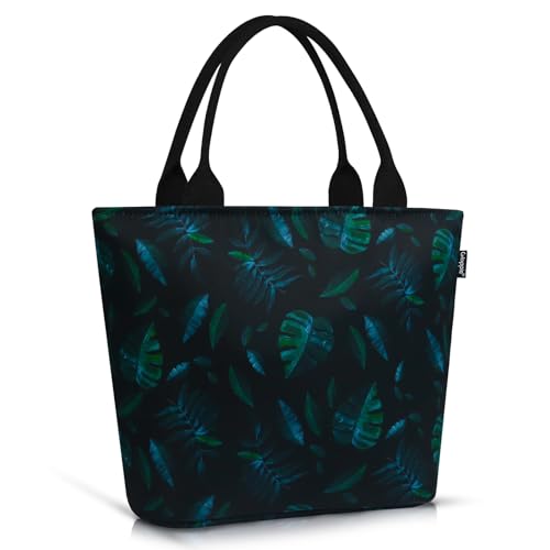 Gloppie Lunch Bag Women - Leakproof Insulated Lunch Tote Water-Resistant Adults Lunch Bags | Thermal Reusable Meal Prep Cooler Bag Stylish Plantain Leaf