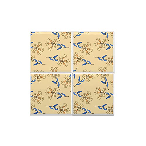 Carreaux céramique décoratifs 20x20 cm : oubliez les murs blancs avec le motif floral pastel