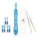Ear Wax Remover - Ear Cleaner Portable Ear Removal Drop Ear Pick, 3 Different Types Replace Heads W/Bonus Storage Box + Clean Support Bundle (Blue)