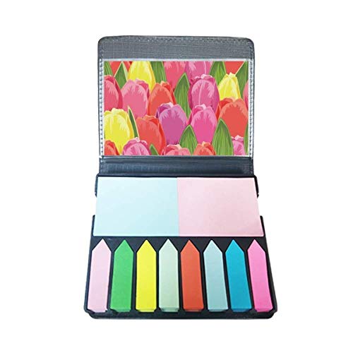 Autocollant note tulipe aquarelle marque page pour cahier