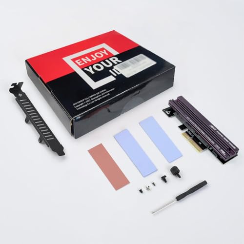 Image of ZORBES PCIe Adapter Card, NVMe SSD Expansion Card with Aluminum Heatsink, PCIe 4.0 to NVMe SSDs Adapter, for Expand PC Storage, Supports PCI-Express X4 X8 X16 Slots NVMe Card