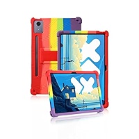 Lemxiee Lenovo Idea Tab Pro Case Cover PU Leather Case Clear
