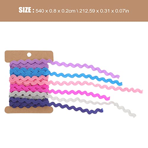 Milisten Rick Rack Trim Ribbons Diy Crafts Apparel Accessories Decoration 2 Rolls 8Mm #TOP6