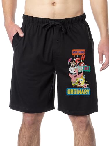 Spongebob Squarepants Mens' Anything But Ordinary Sleep Lounge Pajama Shorts