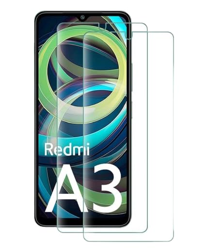 Image secondaire de Cracksin Lot de 2 Films de Protection en Verre Trempé pour Xiaomi Redmi A3 - Dureté 9H