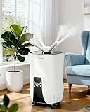 Humidifier large room 16L/4.2Gal - AILINKE Whole house Humidifier for Home 2000 sq.ft. with 3 Atomizers, Ultrasonic Cool Mist Humidifiers for Bedroom with Extension Tube, White