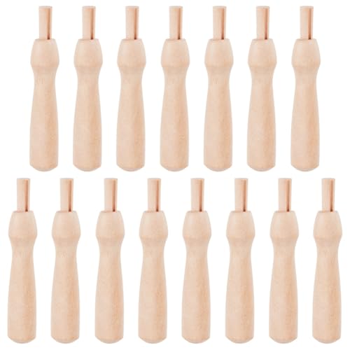 Poignée d'aiguille de feutrage en bois ergonomique FREEBLOSS pour punch needle et point de croix
