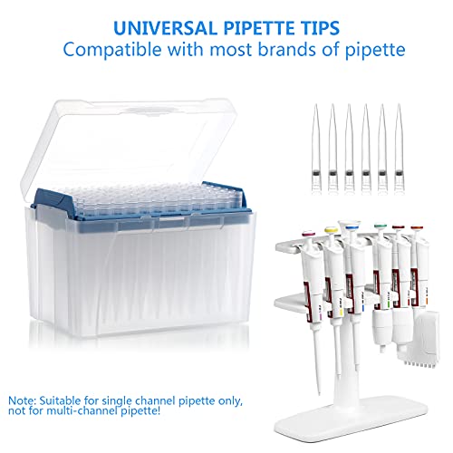 Pipettes universelles longues 1000 ul sans DNase RNase boîte de 8 unités