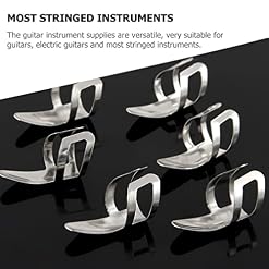 SUPVOX 6Pcs Médiators pour Guitare en Acier 6Pcs Médiators Réglables pour Guitare Banjos Et Autres Instruments - Les Beatles, Paul McCartney, John Lennon, RIngo Starr, George Harrison SUPVOX 6Pcs Médiators pour Guitare en Acier 6Pcs Médiators Réglables pour Guitare Banjos Et Autres Instruments – Image 7