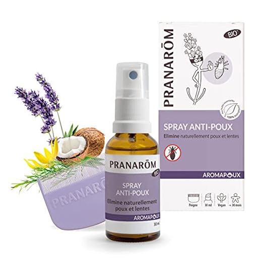 Pranarôm Aromapoux - Spray antipiojos ecológico eliminador de piojos y lunas con aceites esenciales biológicos de tea, lavandin anis y ylang-ylang (30 ml)