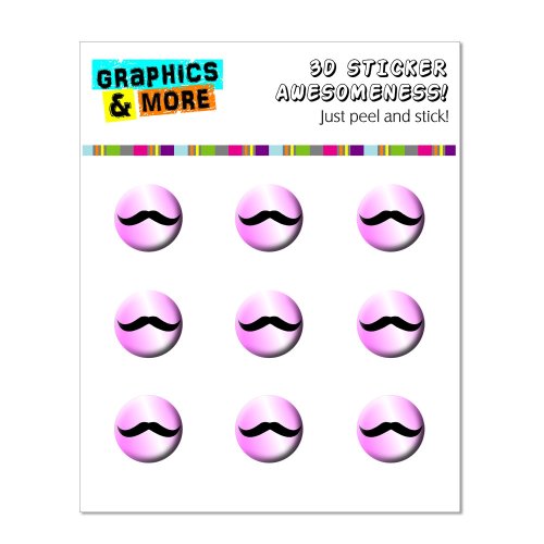 Pegatinas botón Home iPhone 5S iPad iPod bigote rosa clear