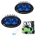 ECAHAYAKU 1pcs oval shape 4inch led work light 20W blue beam - spot beam 30 degree for off road truck tractor suv boat 4x4 pick-up forklift warn emergency motorcycle driving fog light 10-60v dc (Blue)