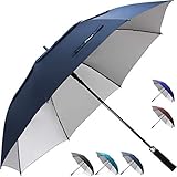 ZEKAR 54/62/68 inch Windproof Large Vented Golf Umbrella, UV Protection Double Canopy Rain and Sun Umbrellas