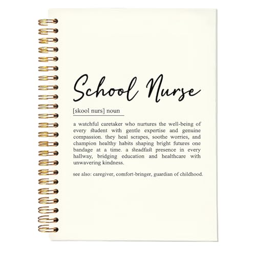 Carnet notes infirmière scolaire couverture rigide durable et élégante