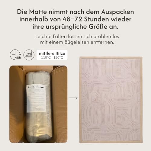Hakuna Matte Wolkenweiche Spielmatte Baby 200x150x2,5cm, Zan Garten – Ansicht 5