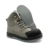 lurewilder Men's Wading Boots Felt Sole for Fly Fishing Felt Outsole Wading Shoes Fly Fishing Footwear Wading Boots for Men Size 11