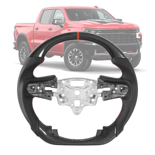 Real Carbon Fiber Steering Wheel for Silverado 2019+