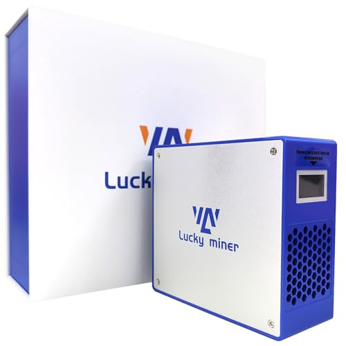 Lucky Miner LV07 Solo Lottery Bitcoin Miner Powerful ASIC Chip BM1366 SHA-256 1TH/s Fast Hashrate Quiet Low-Noise WiFi Perfect Beginner Pick for Home & Casual Lottery Mining