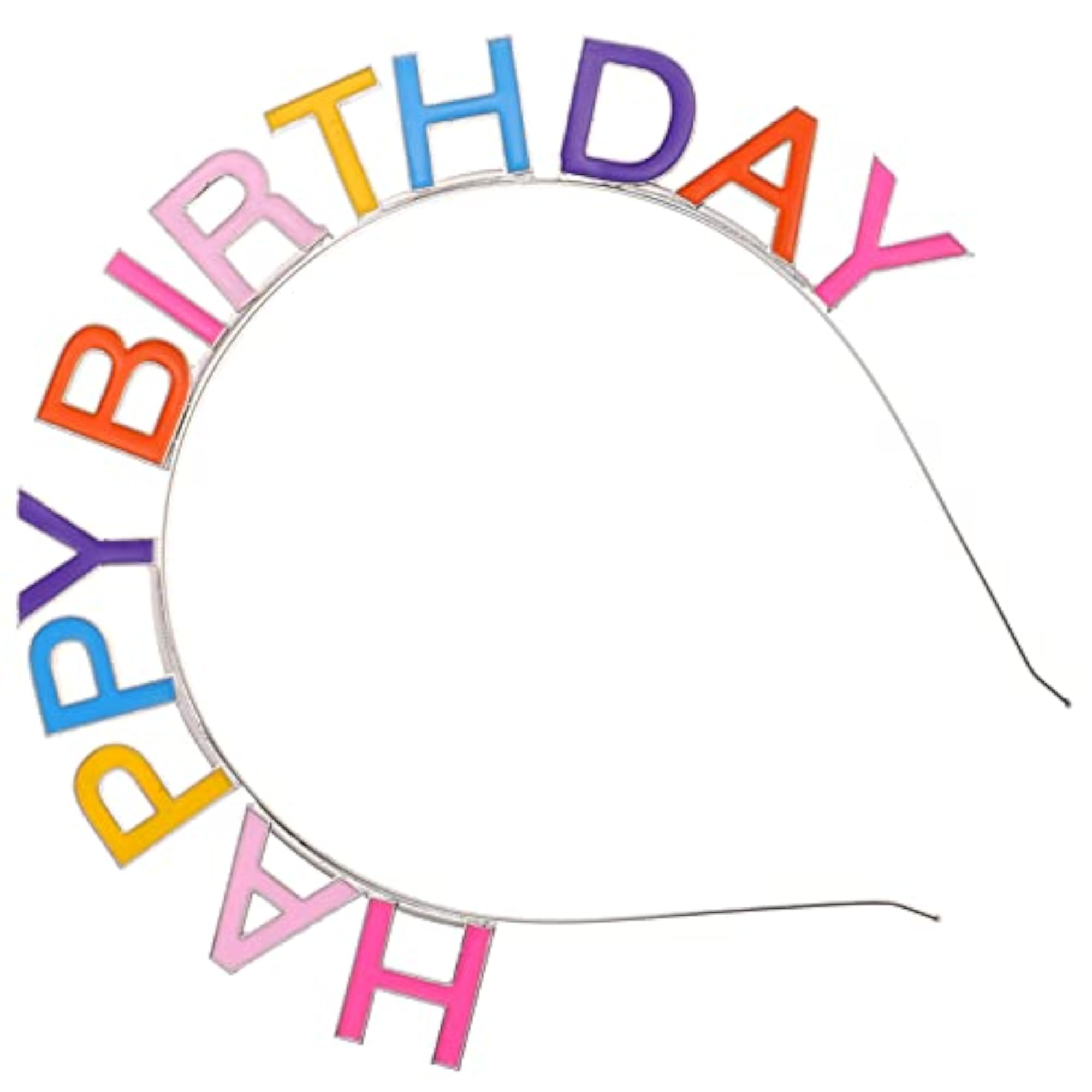 Happy Birthday Crown Tiara Headband for Girls