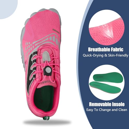 Image of SAGUARO Womens Mens Barefoot Shoes Minimalist Trail Runner Wide Toe Box Zero Drop Outdoor Cross Training Shoe
