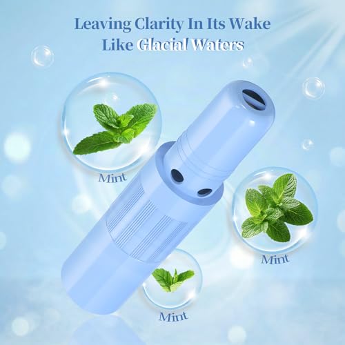 Image of Hion Nausea Relief Inhaler 100% Natural Essential Oil,Dual-Use for Motion Sickness,Morning Sickness,Sea Sickness and Stress with Fast-Acting Relief,Mint,2Pcs